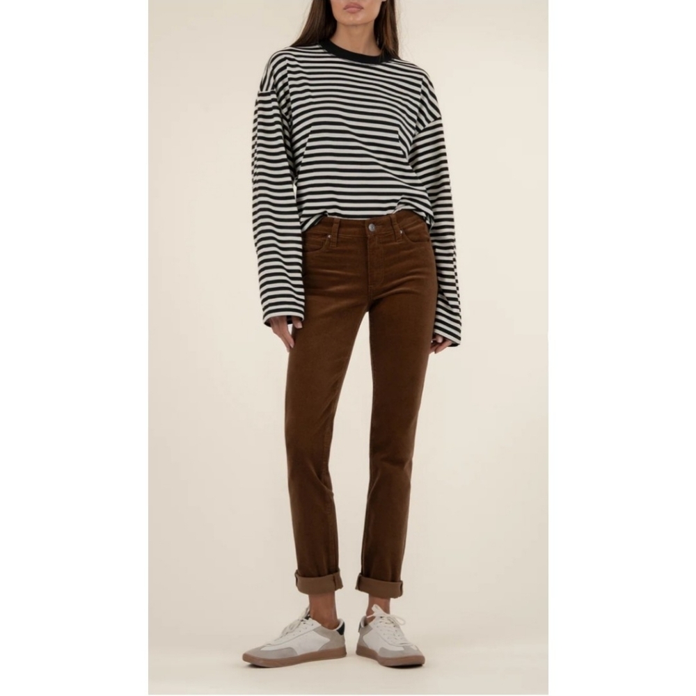 Kut from the Kloth Whiskey Brown Corduroy Pants Women’s Straight Leg